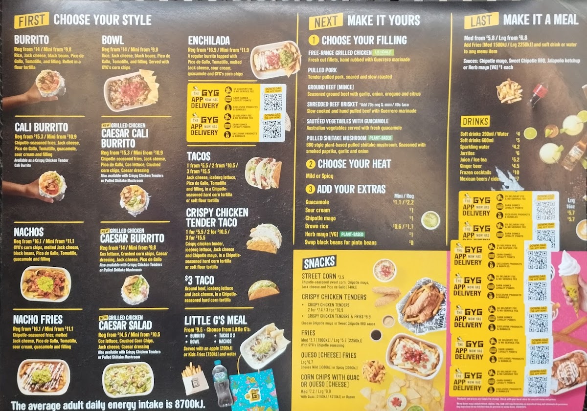 Menu Guzman Y Gomez - Icc Darling Harbour-1