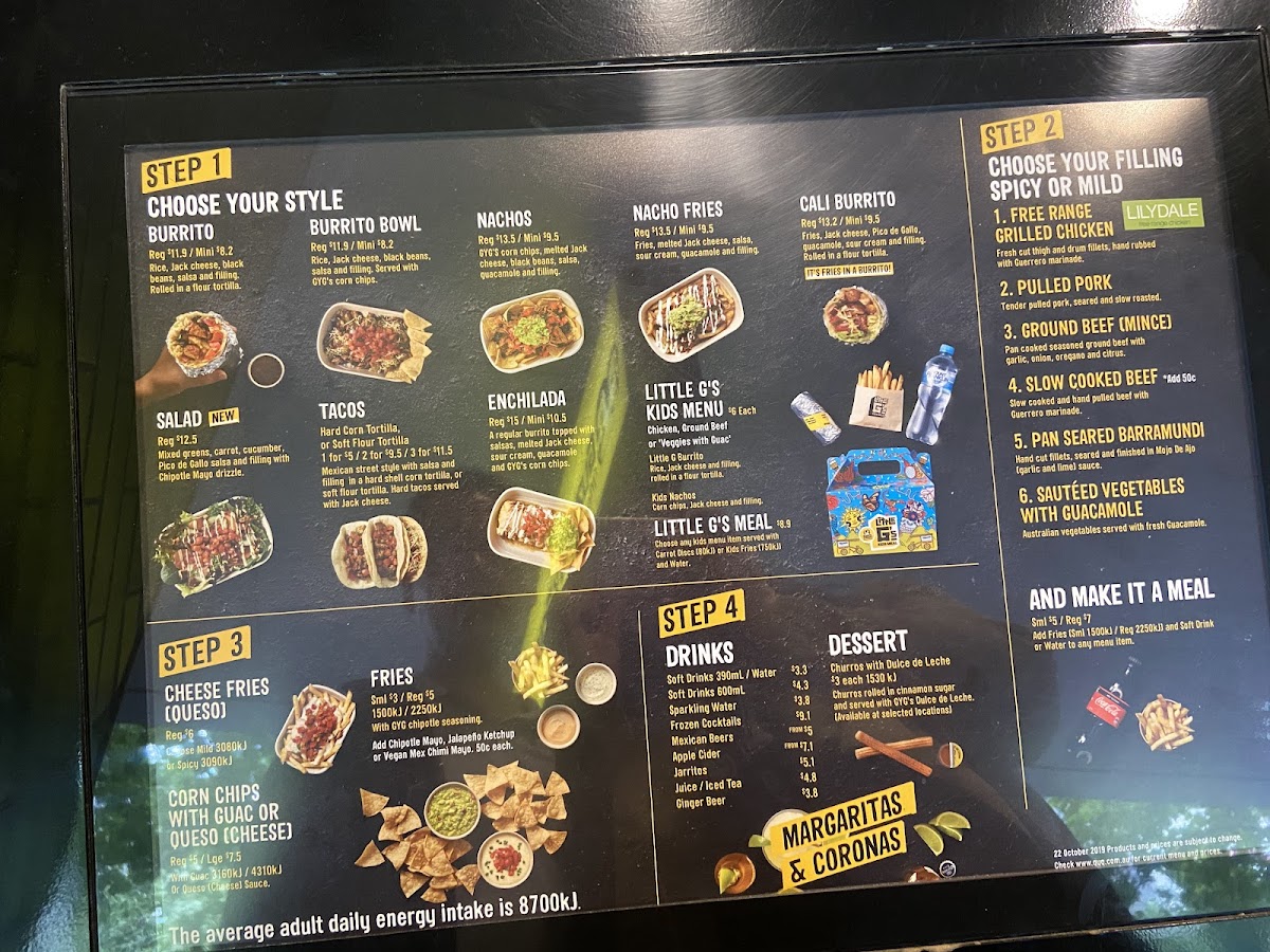 Menu Guzman Y Gomez - Icc Darling Harbour-8