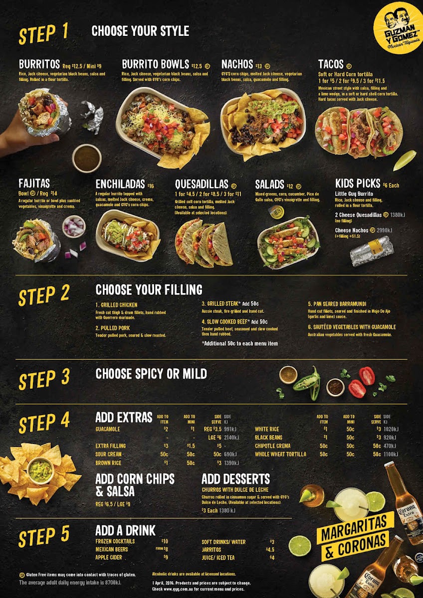 Menu Guzman Y Gomez - Icc Darling Harbour-9